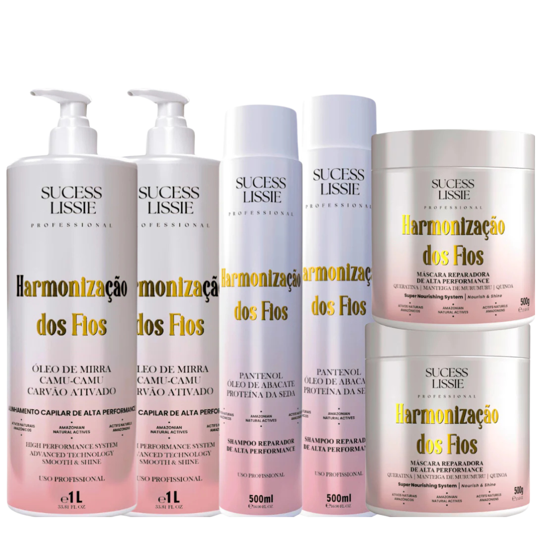 KIT ESSENCIAL HARMONIZAÇÃO DOS FIOS 100% SEM FORMOL
